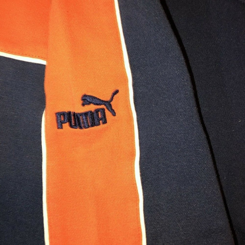Vintage Puma DENVER BRONCOS V-Neck Embroidered Logo Pullover Sweatshirt - Picture 5 of 12